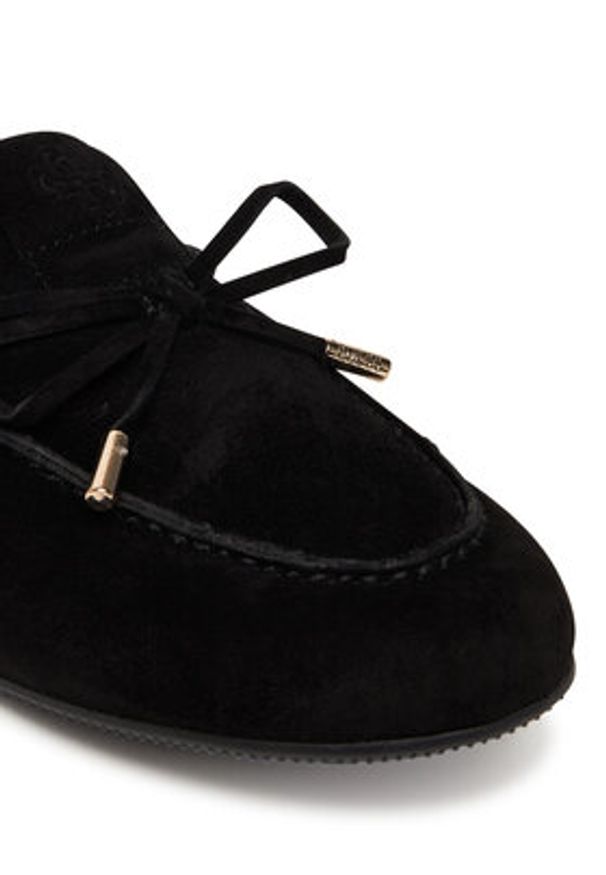 Guess Mokasyny FLPAIS SUE14 Czarny. Kolor: czarny. Materiał: zamsz, skóra