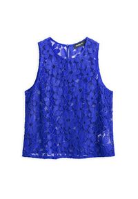 Desigual Top Tanatos 25SWBW25 Niebieski Slim Fit. Kolor: niebieski. Materiał: syntetyk #7