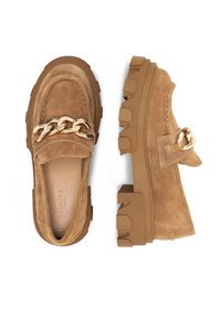 Badura Loafersy SOPHIA-01 Brązowy. Kolor: brązowy. Materiał: zamsz, skóra #3
