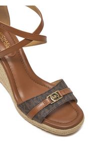 Michael Kors Espadryle Mandy Wedge 40R5MAMS2B Brązowy. Kolor: brązowy. Materiał: skóra #6