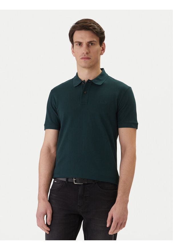 BOSS Polo Pallas 50553564 Zielony Regular Fit. Typ kołnierza: polo. Kolor: zielony. Materiał: bawełna