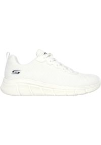 skechers - Buty Skechers Bobs B Flex-Visionar, Kobiety. Kolor: biały. Materiał: syntetyk, materiał