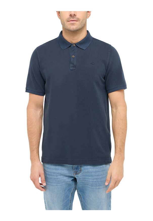 Męski T-Shirt Mustang Style Pablo PC Polo Dark Sapphire 1016297 4136. Typ kołnierza: polo