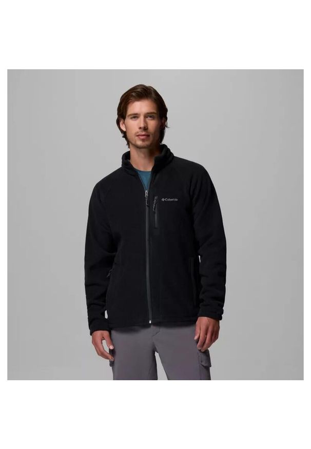 columbia - Bluza bez kaptura Męska Columbia Fast Trek II. Typ kołnierza: bez kaptura. Kolor: czarny. Materiał: polar