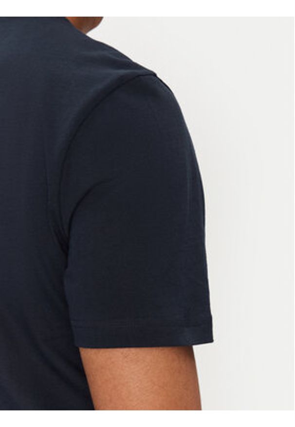 BOSS T-Shirt 50534923 Granatowy Slim Fit. Kolor: niebieski. Materiał: bawełna