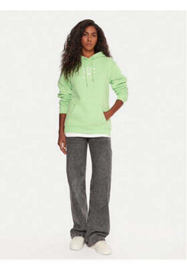 Roxy Bluza Surf Stoked ERJFT05021 Zielony Regular Fit. Kolor: zielony. Materiał: bawełna