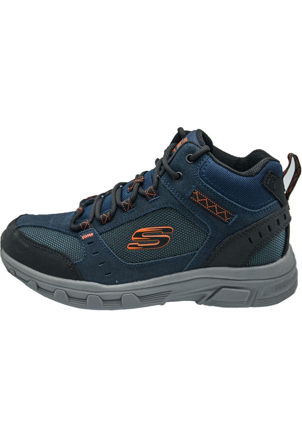 skechers - Buty do chodzenia męskie Skechers Oak Canyon Ironhide. Wysokość cholewki: za kostkę. Zapięcie: sznurówki. Kolor: żółty, niebieski, wielokolorowy, pomarańczowy. Materiał: materiał, syntetyk. Szerokość cholewki: normalna. Sport: turystyka piesza