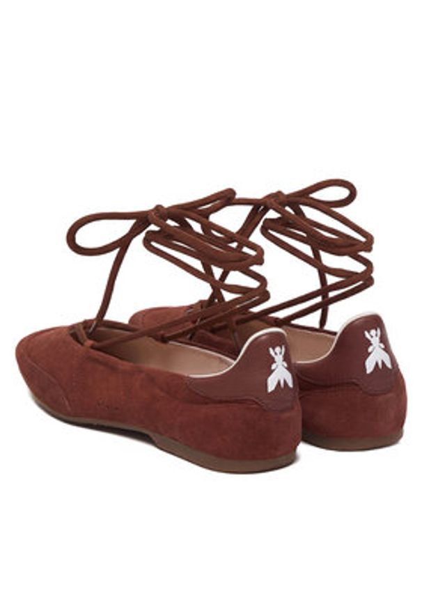 Patrizia Pepe Baleriny 8Z0123/L152-B882 Brązowy. Kolor: brązowy. Materiał: skóra, zamsz