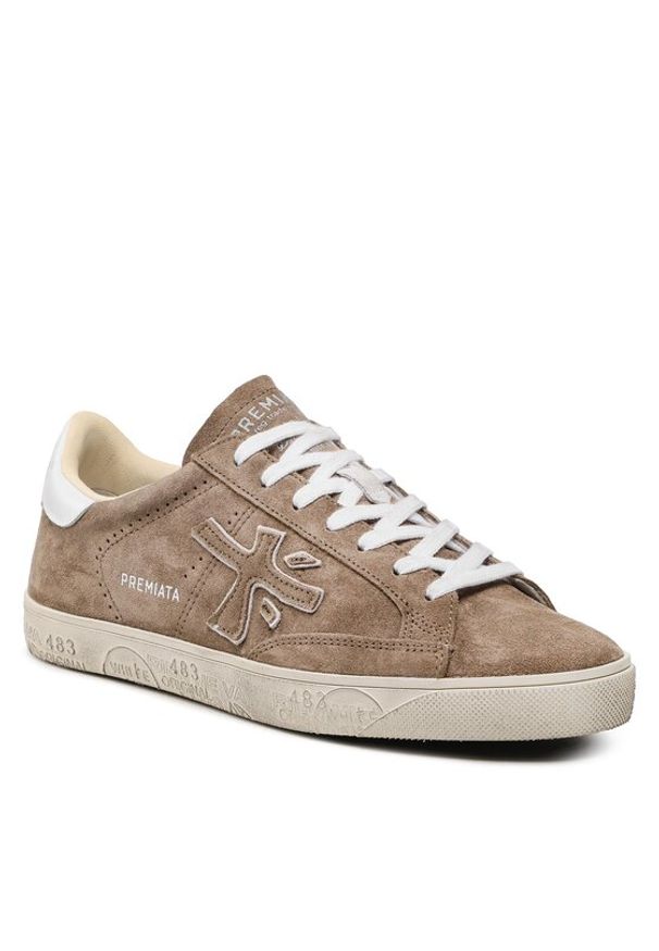 Premiata Sneakersy Steven 6221 Brązowy. Kolor: brązowy. Materiał: skóra, zamsz