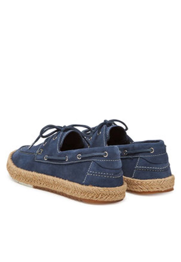 Gino Rossi Espadryle BUMPER-01 MI08 Niebieski. Kolor: niebieski. Materiał: zamsz, skóra