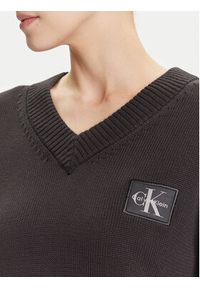Calvin Klein Jeans Sweter LV047D352G Czarny Regular Fit. Kolor: czarny. Materiał: bawełna