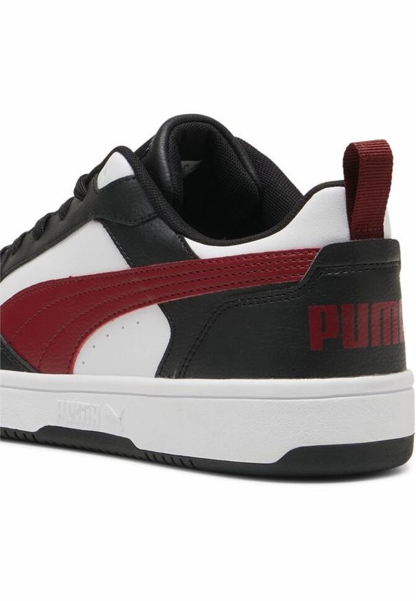 Puma - Buty do chodzenia męskie PUMA Rebound V6 Low. Zapięcie: sznurówki. Kolor: biały, czerwony, wielokolorowy. Materiał: syntetyk, materiał. Szerokość cholewki: normalna. Sport: turystyka piesza