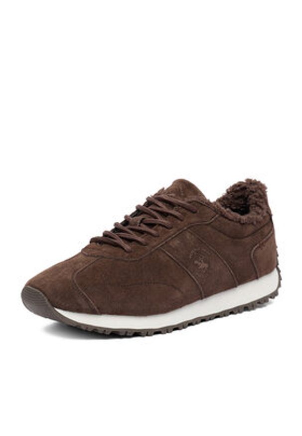 Beverly Hills Polo Club Sneakersy EO-V12-1187 Brązowy. Kolor: brązowy. Materiał: zamsz, skóra