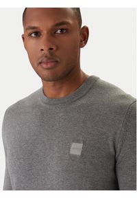 BOSS Sweter Kanovano 50527583 Szary Regular Fit. Kolor: szary. Materiał: bawełna #3