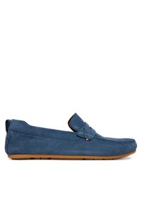 TOMMY HILFIGER - Tommy Hilfiger Mokasyny Core Hilfiegr Suede Driver FM0FM05789 Niebieski. Kolor: niebieski. Materiał: zamsz, skóra #1