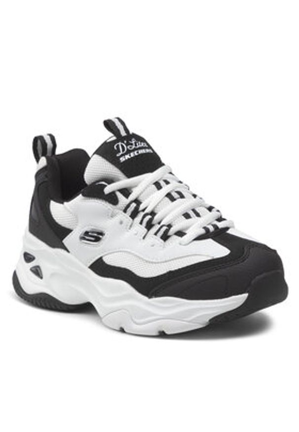 skechers - Skechers Sneakersy Fresh Diva 149492/BKW Biały. Kolor: biały. Materiał: skóra