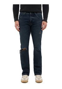 Męskie Spodnie Jeansowe Mustang Style Michigan Straight Denim Blue 1015518 5000 883 #1