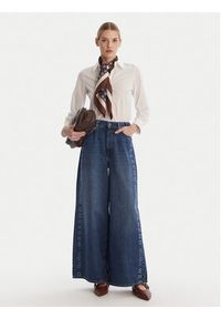 Weekend Max Mara Jeansy Vortice 2615181011 Granatowy Wide Leg. Kolor: niebieski #4
