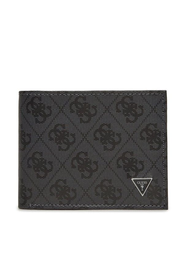 Guess Duży Portfel Męski SMVELE LEA24 Czarny. Kolor: czarny. Materiał: skóra