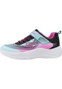 skechers - Buty do chodzenia dla dzieci Skechers Aqpr Microspec. Zapięcie: rzepy. Kolor: niebieski. Materiał: syntetyk, tkanina, materiał. Szerokość cholewki: normalna. Model: Skechers Sport. Sport: turystyka piesza