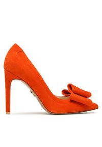 Baldowski Szpilki D04467-1451-002 Pomarańczowy. Kolor: pomarańczowy. Materiał: skóra, zamsz. Obcas: na szpilce #4