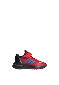 Adidas - Buty Marvel's Iron Man Racer Kids. Okazja: na co dzień. Kolor: czerwony, niebieski, wielokolorowy, żółty. Materiał: materiał. Wzór: motyw z bajki. Model: Adidas Racer #1