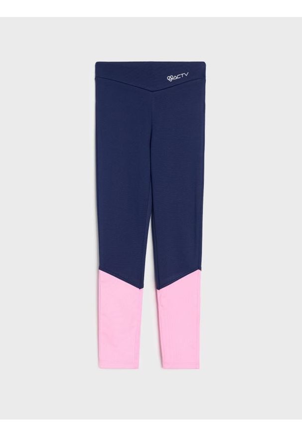 Sinsay - Legginsy sportowe - granatowy. Kolor: niebieski. Styl: sportowy