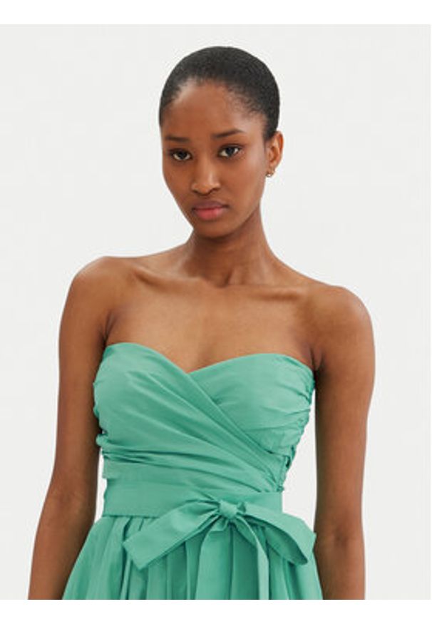 Pinko - PINKO Sukienka wieczorowa 104937 Y3LE Zielony Regular Fit. Kolor: zielony. Materiał: syntetyk. Styl: wizytowy