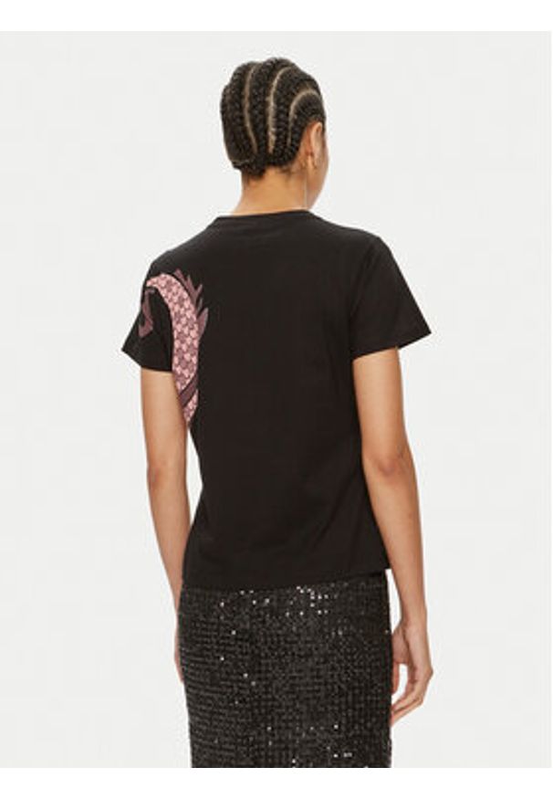 Pinko T-Shirt Quentin 100535 A1QT Czarny Regular Fit. Kolor: czarny. Materiał: bawełna
