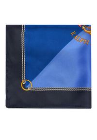 Lauren Ralph Lauren - LAUREN RALPH LAUREN Chusta jedwabna Colour-Blocked Anchor-Crest 454P09785003 Niebieski. Kolor: niebieski. Materiał: jedwab #2