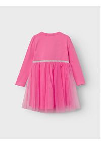 Name it - NAME IT Sukienka codzienna 13221717 Różowy Regular Fit. Okazja: na co dzień. Kolor: różowy. Materiał: bawełna. Typ sukienki: proste. Styl: casual #3