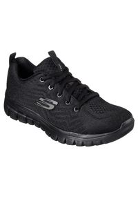 skechers - Buty SKECHERS GRACEFUL GET CONNECTED Czarny. Kolor: czarny. Materiał: materiał, syntetyk, tkanina. Model: Skechers Sport. Sport: turystyka piesza #1