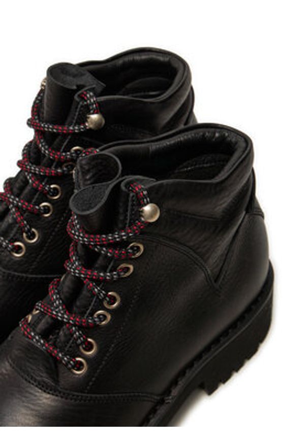 Fracap Trapery Explorer R187 Czarny. Kolor: czarny. Materiał: skóra