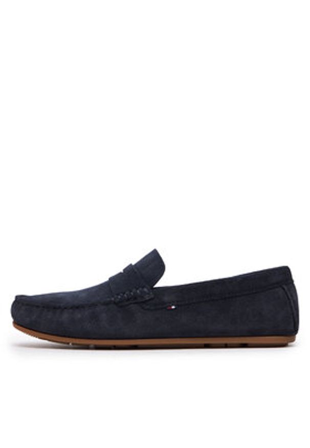 TOMMY HILFIGER - Tommy Hilfiger Mokasyny Casual Hilfiger Suede Driver FM0FM04998 Granatowy. Okazja: na co dzień. Kolor: niebieski. Materiał: zamsz, skóra. Styl: casual