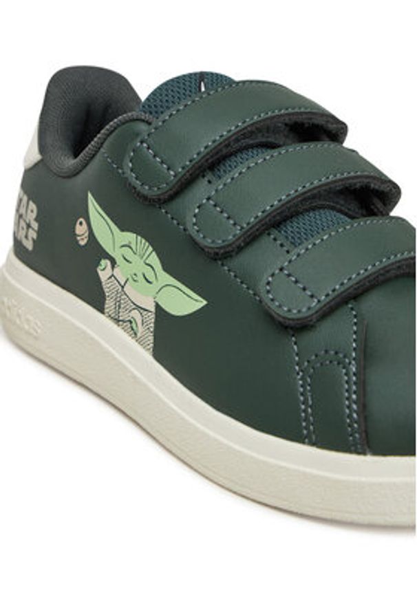 Adidas - adidas Sneakersy Star Wars Advantage IH6253 Zielony. Kolor: zielony. Materiał: skóra. Wzór: motyw z bajki. Model: Adidas Advantage