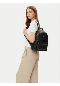 TOMMY HILFIGER - Tommy Hilfiger Plecak Th Logotape Backpack AW0AW17163 Czarny. Kolor: czarny. Materiał: skóra #4