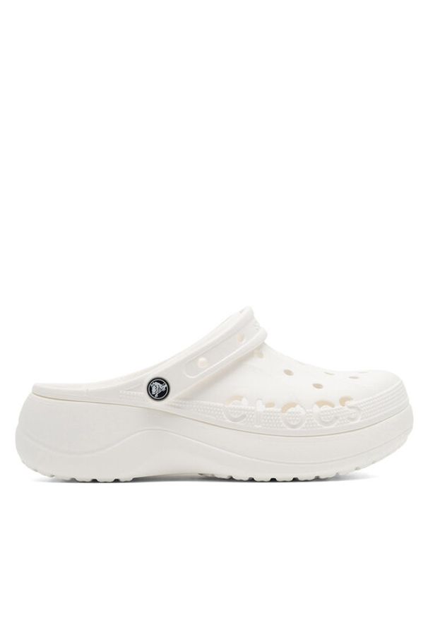 Crocs Klapki BAYA PLATFORM CLOG 208186-100 Niebieski. Kolor: niebieski. Materiał: syntetyk, materiał. Obcas: na platformie