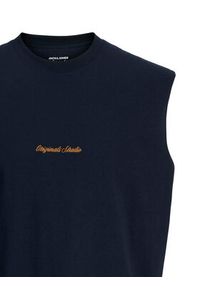 Jack & Jones Tank top Norrebro Emb 12292009 Granatowy Regular Fit. Kolor: niebieski. Materiał: bawełna #2