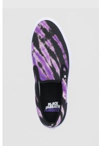 DC Tenisówki męskie kolor fioletowy. Nosek buta: okrągły. Kolor: fioletowy. Materiał: materiał, guma #2