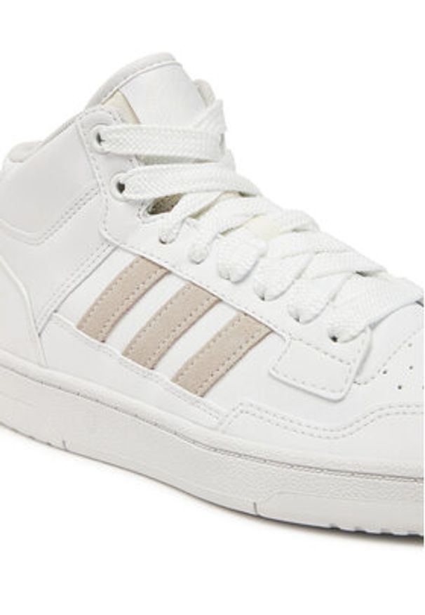 Adidas - adidas Buty do koszykówki Rapid Court Mid JR0190 Biały. Kolor: biały. Materiał: skóra. Sport: koszykówka