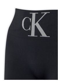 Calvin Klein Legginsy 701233380 Czarny Slim Fit. Kolor: czarny. Materiał: syntetyk