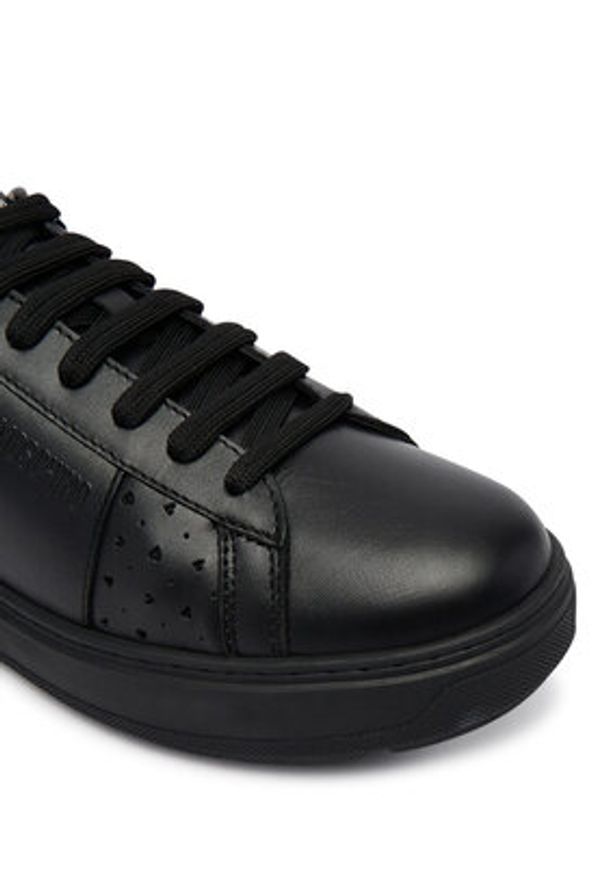 Love Moschino - LOVE MOSCHINO Sneakersy JA15194G1OIAA00A Czarny. Kolor: czarny. Materiał: skóra