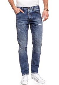 Wrangler - SPODNIE MĘSKIE WRANGLER SLIDER ONCE UPON A BLU W18RGW195 112127370