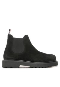 Tommy Jeans Sztyblety Tommy Jeans Suede Boot EM0EM01205 Czarny. Kolor: czarny. Materiał: skóra, zamsz