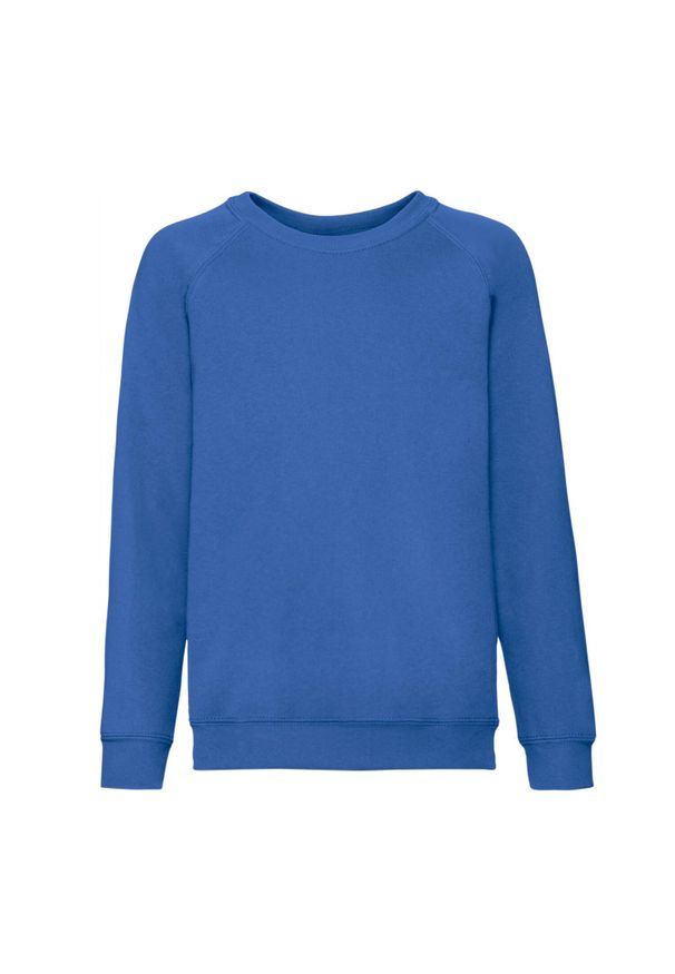 FRUIT OF THE LOOM - Bluza Dziecięca Classic Raglan. Kolor: niebieski. Długość rękawa: raglanowy rękaw. Sport: joga i pilates