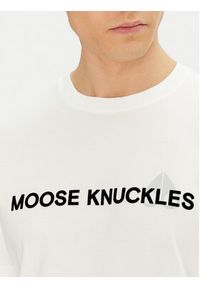 Moose Knuckles T-Shirt Conway M15MT760 Écru Regular Fit. Materiał: bawełna #3