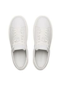Calvin Klein Sneakersy Low Top Lace Up Lth HM0HM01055 Biały. Kolor: biały. Materiał: skóra #3