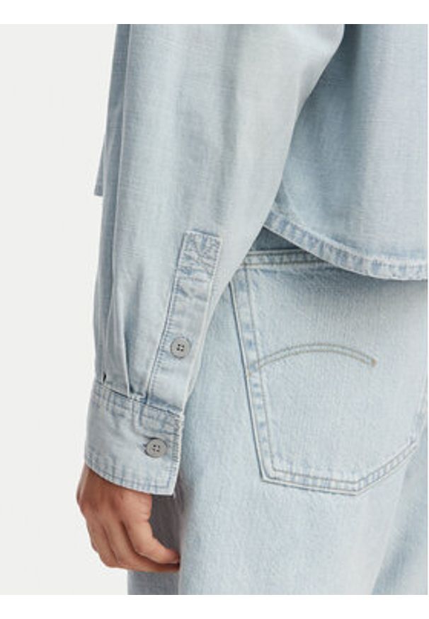 G-Star RAW - G-Star Raw Koszula jeansowa Resort D29076-E356 Niebieski jasny Relaxed Fit. Kolor: niebieski. Materiał: bawełna