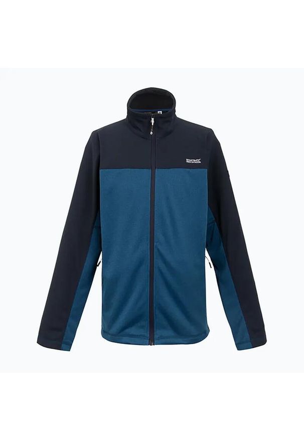 Regatta - Bluza polarowa. Kolor: niebieski. Materiał: polar. Styl: sportowy. Sport: turystyka piesza