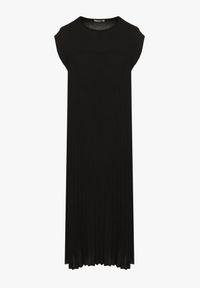 Born2be - Czarna Plisowana Sukienka Mavence. Okazja: na co dzień. Kolor: czarny. Wzór: nadruk. Styl: casual, klasyczny #3